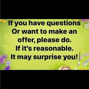 Floral Green and Purple Decorative Sign